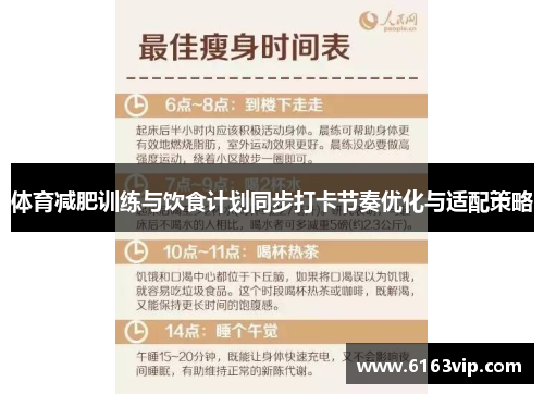 体育减肥训练与饮食计划同步打卡节奏优化与适配策略